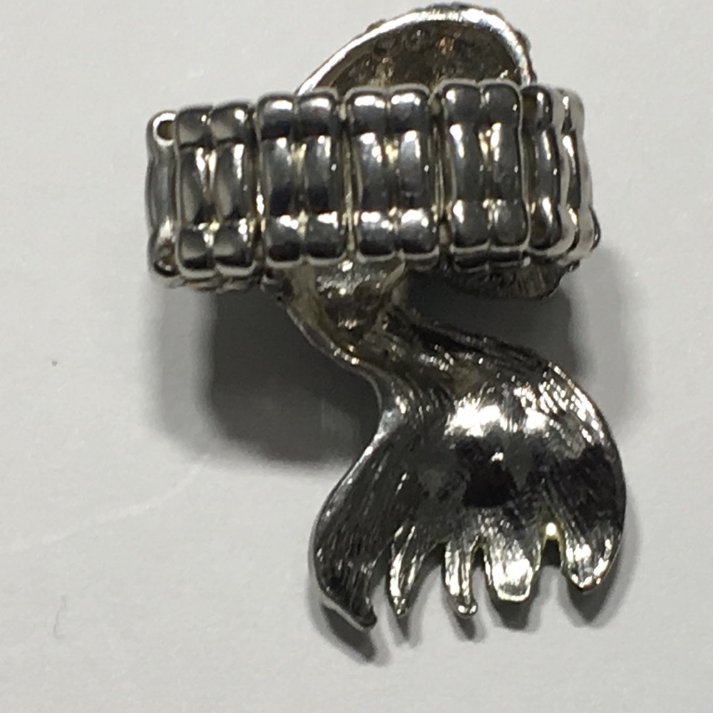 Vintage Fish Rhinestone Stretchable Ring - Picture 4 of 8